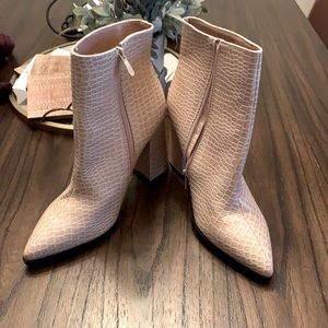 PrettyLittle Thing Faux Snake Ankle Boots